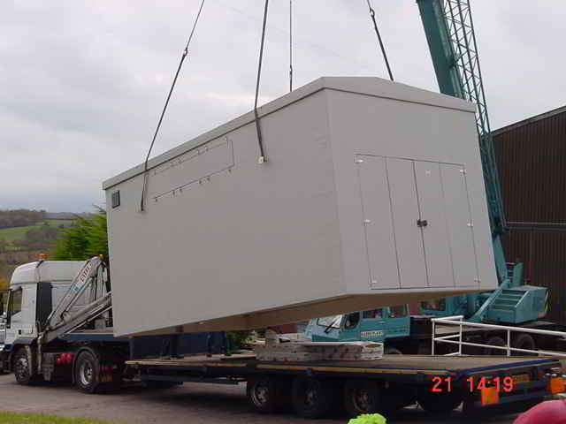 Loading of GRP Kiosk